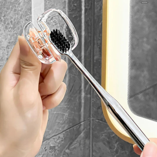 2 Pack Toothbrush Head Covers - Travel Protector Cap Case